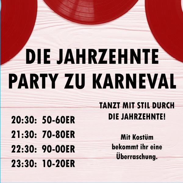 Bild zu Jahrzehnte Party zu Karneval
